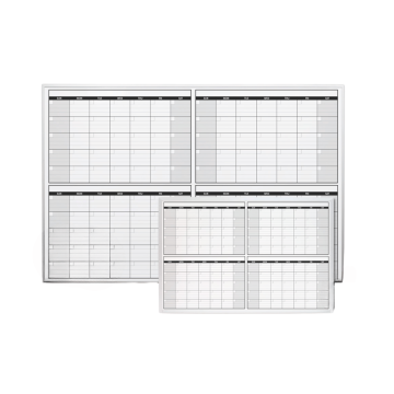 OptiMA® Non-Magnetic Four Month Dry Erase Calendar