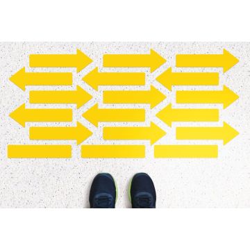 OptiMA® Directional Floor Signs, Peel & Stick Decals