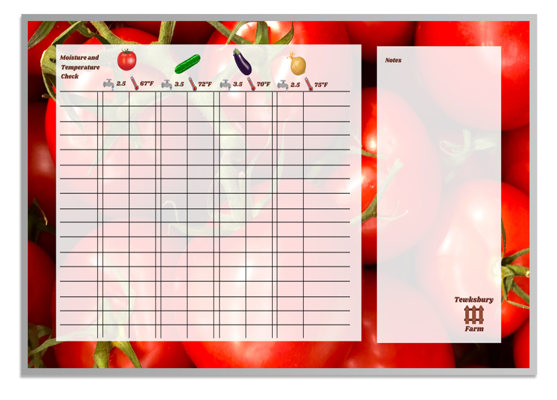 Farming Dry Erase Board